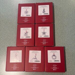 Set of 7 Lenox Sparkle and Scroll Ornaments